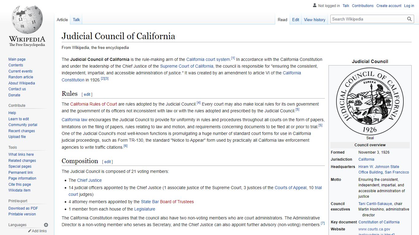 Judicial Council of California - Wikipedia